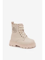 Dívčí kotníkové boty s ouškem s kožešinou LOVE béžové Rosaira Dívčí kotníkové boty s ouškem s kožešinou LOVE béžové Rosaira