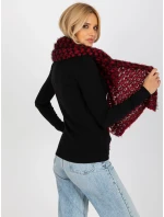 Šál AT SZ 3710.88 čierna a červená