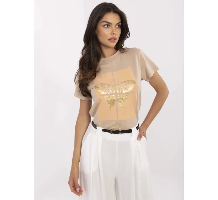 Tričko CLM TS 1704.85 camel