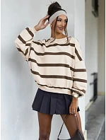 Bluza damska oversize w beżowa model 22352974 - FashionStreet