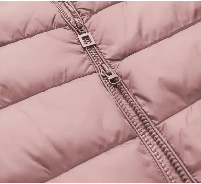 Prošívaná dámská bunda ve barvě s kapucí model 21241958 - Libland