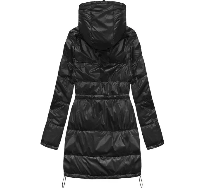 Čierna obojstranná dámska zimná bunda (1908)