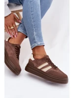 Dámské tenisky na platformě Hnědé Galleria Dámské tenisky na platformě Hnědé Galleria