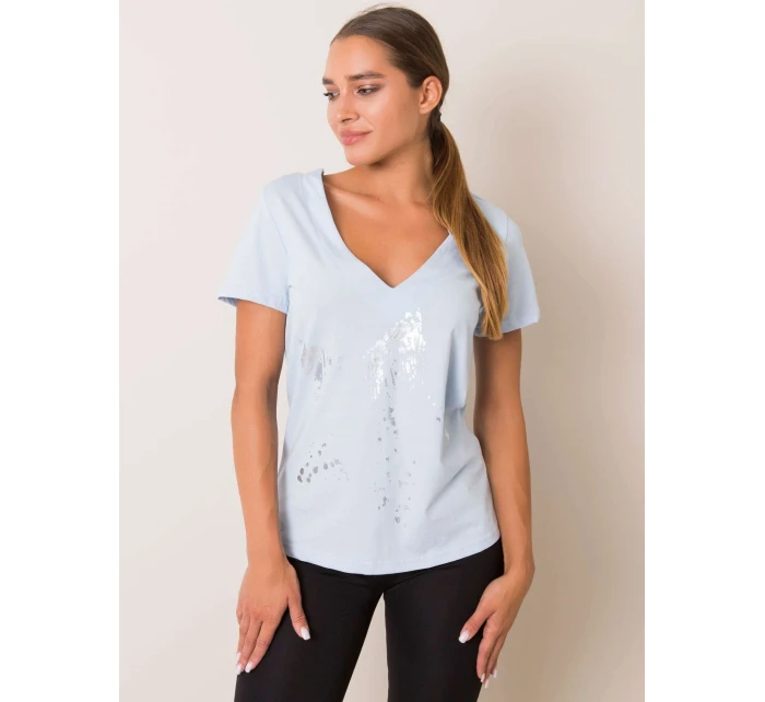 Tričko 131 TS model 14836433 světle modrá - FPrice Tričko 131 TS model 14836433 světle modrá - FPrice