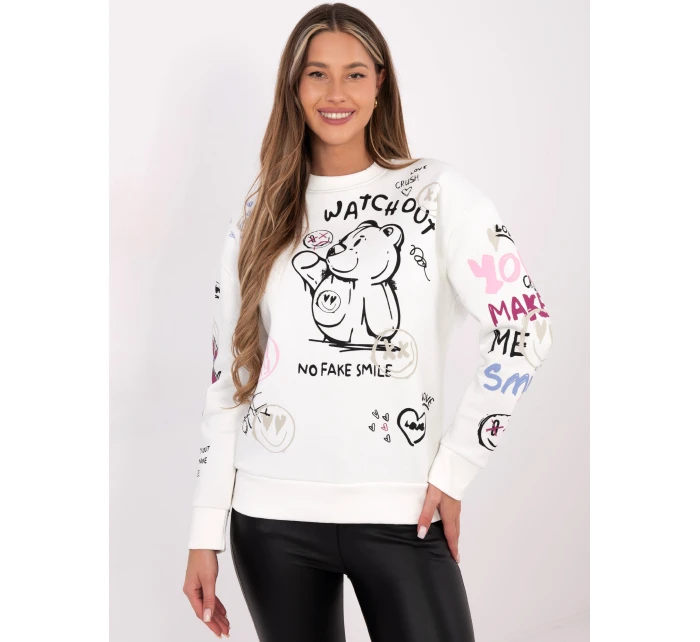 Mikina D10608BC02804A biela Mikina D10608BC02804A biela