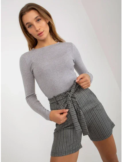 Dámske šortky LK SN 506942 4.29 šedé čierne