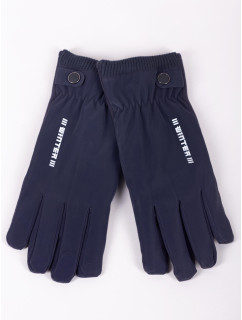 Yoclub Pánske rukavice RES-0164F-195C Navy Blue