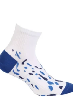 MLADÉ PÁNSKE VZOROVANÉ PONOŽKY AG+ WHITE 39-41