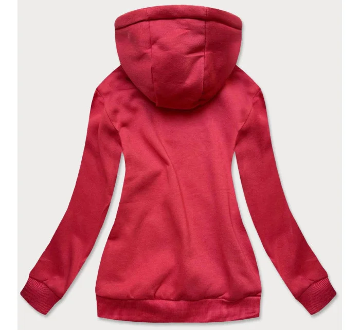 Červená dámska tepláková mikina (W02-20)