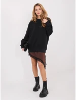 Bawełniana damska bluza basic Goodlookin czarna (A1047)