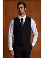 Max Men Pánská vesta model 22500428 deep black - NEOBLU