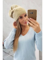 Dámska čiapka Ingrid K371 beige Dámska čiapka Ingrid K371 beige