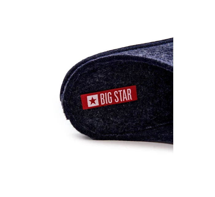 Klasické pánske papuče Big Star KK176002 Navy blue