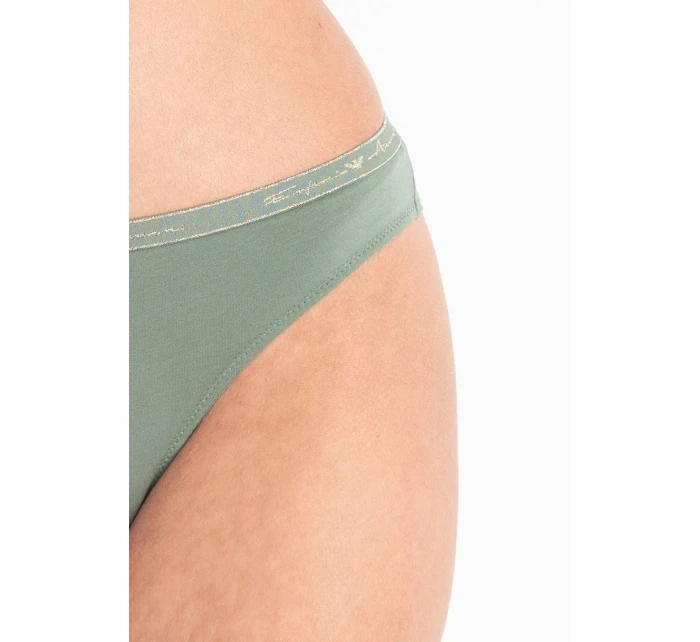 Dámske nohavičky 2 pack 163334 1A223 - 75910 - Zelená, biela - Emporio Armani