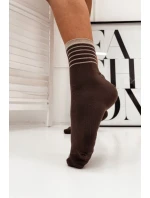 DÁMSKE PRUHOVANÉ PONOŽKY S LUREXOM 0200.028