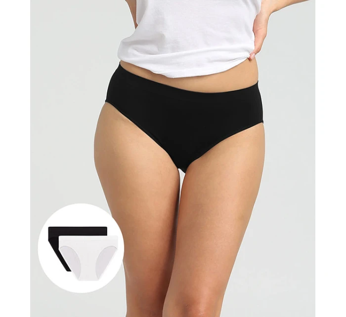 Dámské bezešvé kalhotky 2 ks DIM SEAMLESS MAXI BRIEF 2x - DIM - černá Dámské bezešvé kalhotky 2 ks DIM SEAMLESS MAXI BRIEF 2x - DIM - černá