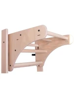 DREVENO-KOVOVÝ GYMNASTICKÝ REBRÍK NA 4 ÚCHOPY S DREVENOU TYČOU BENCHK 211W