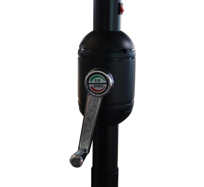 ZÁHRADNÝ SLNEČNÍK S LED OSVETLENÍM 300CM NÁMORNÍCKA MODRÁ