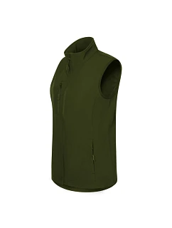 Dámska softshellová vesta Trail (vojenská)