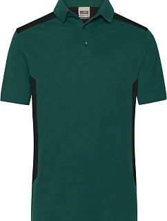 JN Pánské pracovní piqué polo 02. dark green/black model 22532920 - Daiber