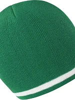 Result Headwear R 368X Pletená čiapka s kontrastnými pruhmi 28.368X smaragdová/biela