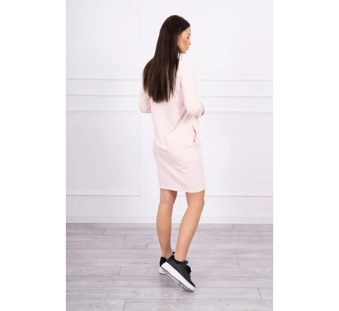 3D grafické šaty so zirkónmi v ružovej farbe 3D grafické šaty so zirkónmi v ružovej farbe