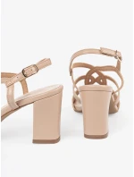 Klasické dámské sandály hnědé Obcas Klasické dámské sandály hnědé Obcas