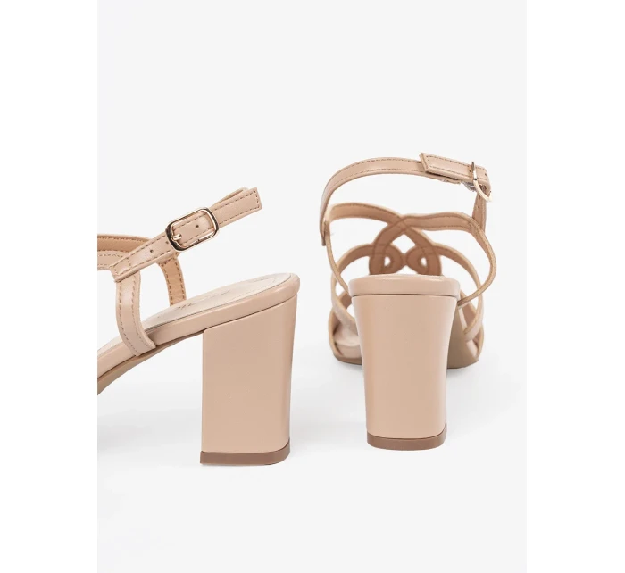 Klasické dámské sandály hnědé Obcas Klasické dámské sandály hnědé Obcas