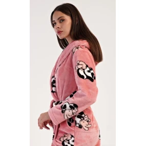 Dámsky župan krátky s kapucňou Malá panda