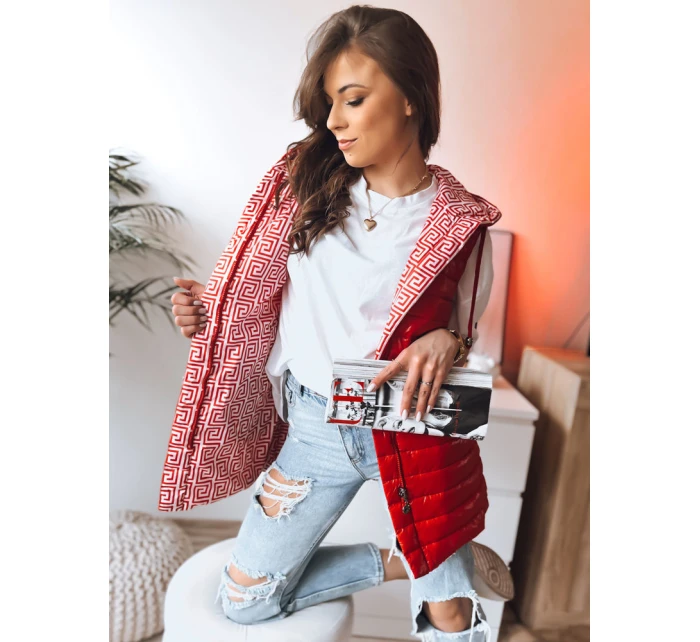 Dámská vesta červená Dstreet model 21968088 - FashionStreet