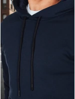 Pánská základní mikina s kapucí tmavě modrá Dstreet model 21985941 - FashionStreet Pánská základní mikina s kapucí tmavě modrá Dstreet model 21985941 - FashionStreet