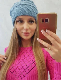 Dámska čiapka Dagmara K332 light denim