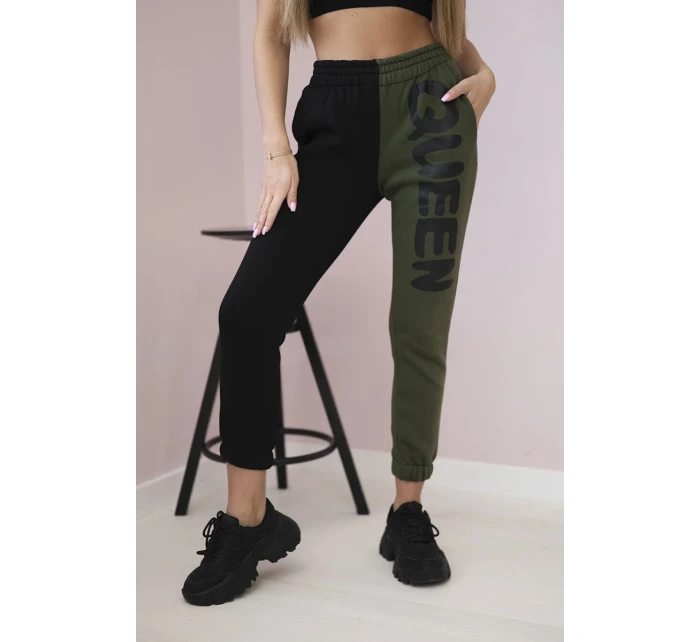 Dámske tepláky QUEEN khaki