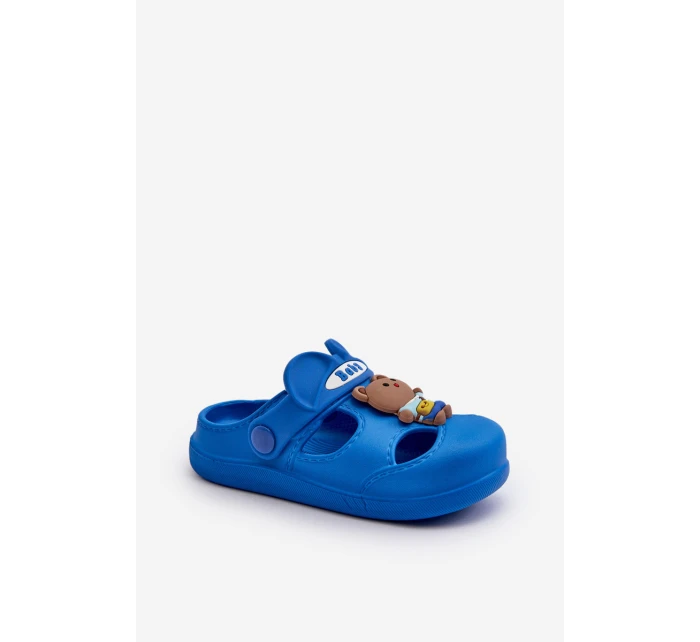 Dětské pěnové žabky s ozdobou modré model 21653461 - Boto