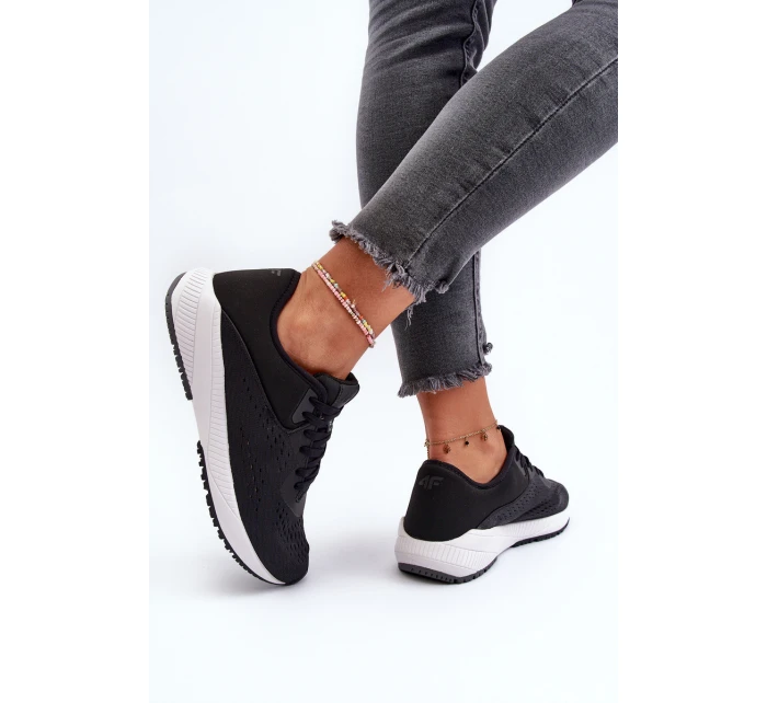 Buty Sportowe Damskie 4F 4FRSS24FSPOF056 Czarne Buty Sportowe Damskie 4F 4FRSS24FSPOF056 Czarne