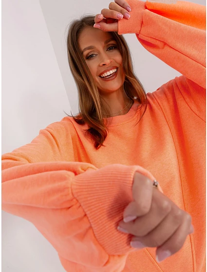 Bluza EM BL model 18985222 fluo pomarańczowy - FPrice Bluza EM BL model 18985222 fluo pomarańczowy - FPrice