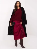 Spódnica MI SD model 21724599 bordowy - FPrice