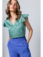 S344 Blúzka s nariasenými rukávmi - model 1