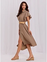 Dámské šaty MI SK 82970.86 khaki - Milady