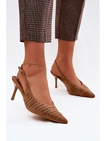 Sandále na podpätku model 227440 Vykročte štýlovo