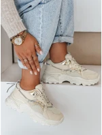 FashionStreet béžové dámske tenisky ZY1011