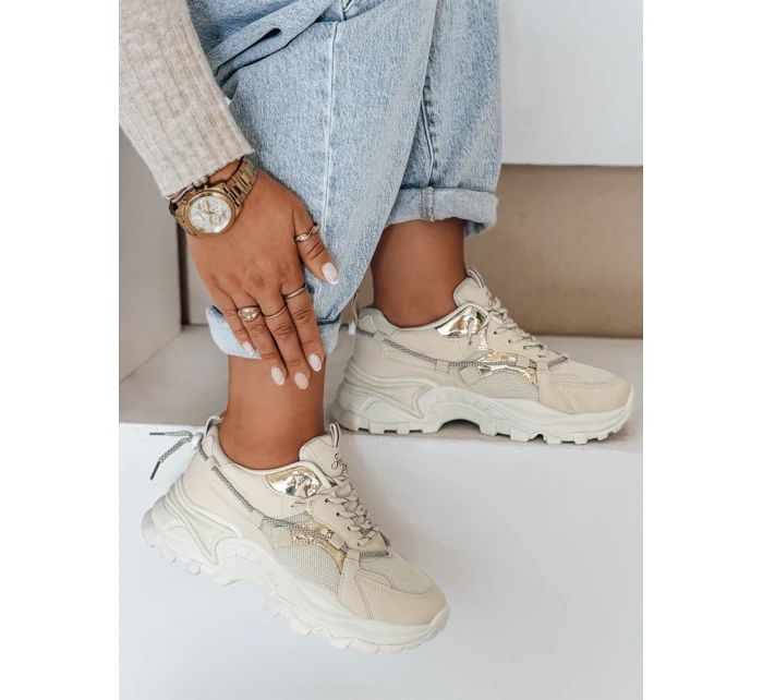 FashionStreet béžové dámske tenisky ZY1011