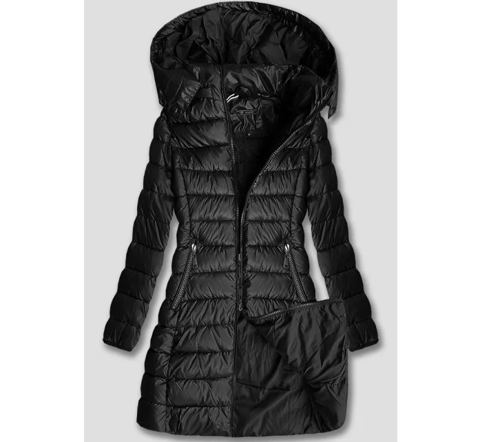 przejściowa kurtka damska z kapturem czarna model 20757897 - W COLLECTION przejściowa kurtka damska z kapturem czarna model 20757897 - W COLLECTION