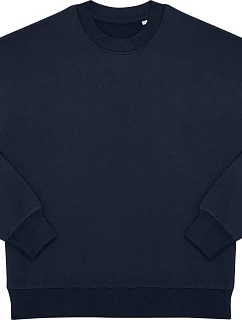 B&C Influence Crew Ťažká unisex mikina oversize 01.IC01 tmavomodrá