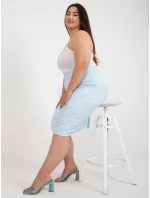 Spódnica LK SD model 18617666 jasny niebieski - FPrice Spódnica LK SD model 18617666 jasny niebieski - FPrice