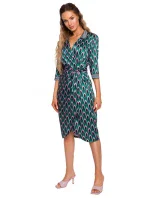 M668 Zavinovacie šaty s potlačou - model 1