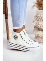 Dámske členkové tenisky Big Star - White