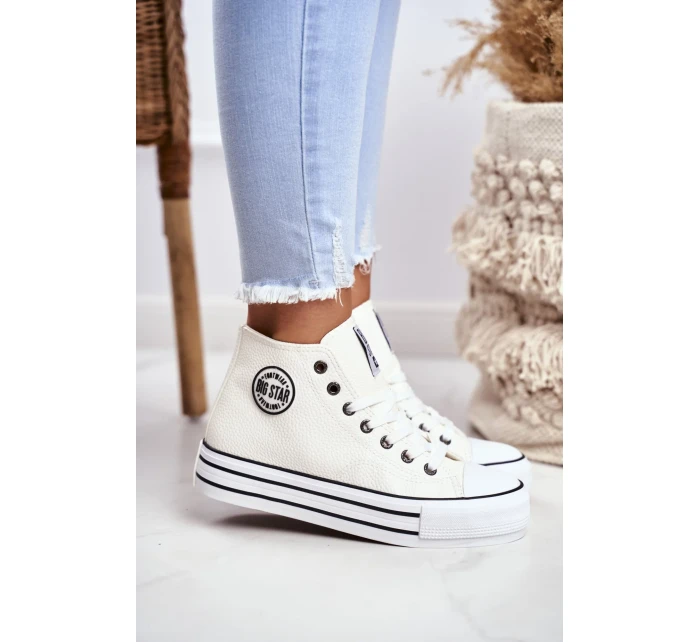 Dámske členkové tenisky Big Star - White