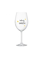 LIQUID GIFT - číry pohár na víno 350 ml