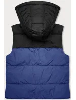 krátká dámská vesta s kapucí model 18983660 - J.STYLE